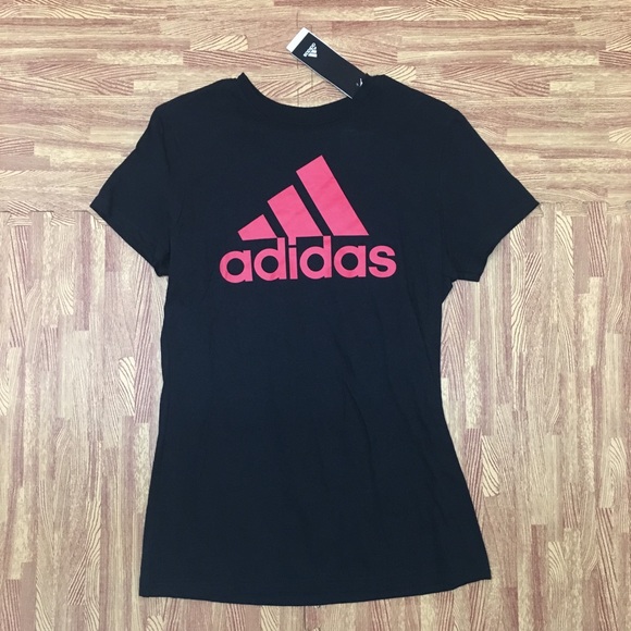 red adidas shirt womens
